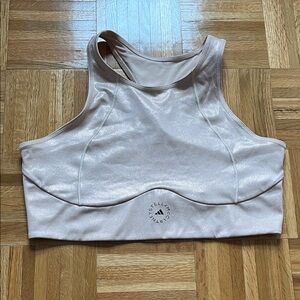 ADIDAS BY STELLA MCCARTNEY Blush High-Shine Training Crop Top Sports Bra XL